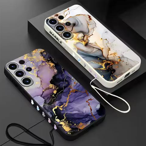 Fashion Marble Phone Case for Samsung Galaxy S22 S20 FE S24 Ultra Note 20 10 S21 Plus S23 Ultra 5G S10 Silicon Cover