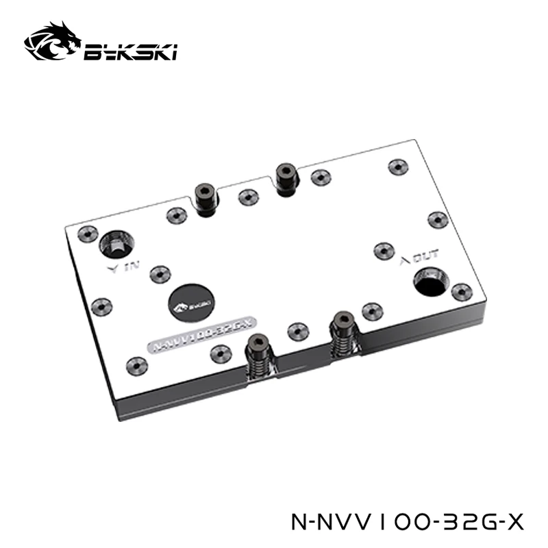 Bykski Full Metal GPU Water Block For Nvidia Tesla Sxm2 v100 Graphics Card Cooler With Backplate,N-NVV100-32G-X