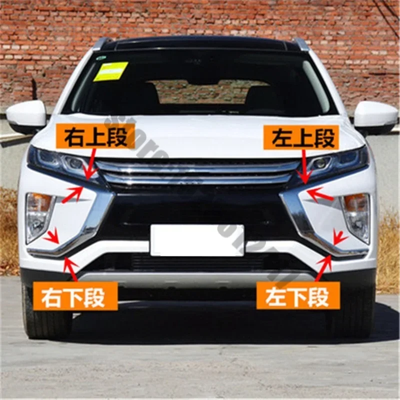 

FOR MITSUBISHI ECLIPSE CROSS 2018-2023 CAR ACCESSORIES ABS FRONT BUMPER BAR TRIM FRONT GRILLE AROUND TRIM RACING GRILLS TRIM