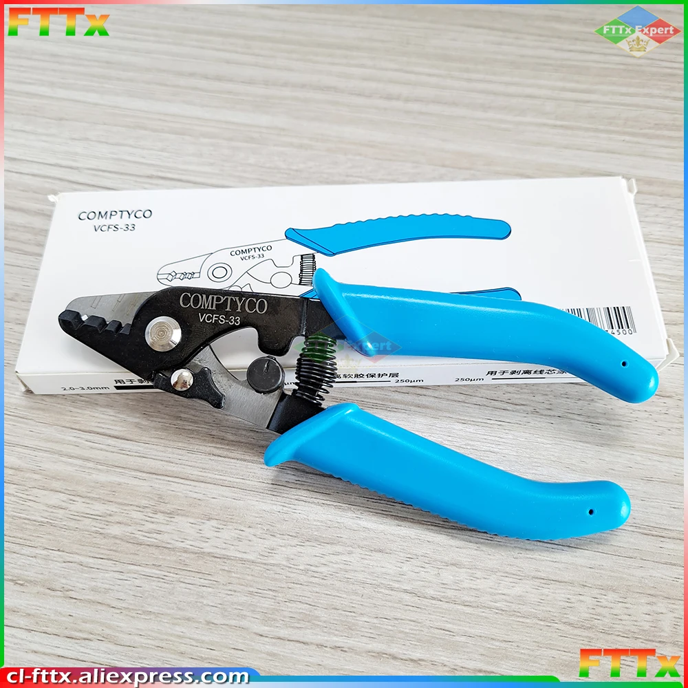 

COMPTYCO VCFS-33 Three-port Fiber Stripping pliers FTTH Tools Fiber Optical Wire Stripper Plier Tool