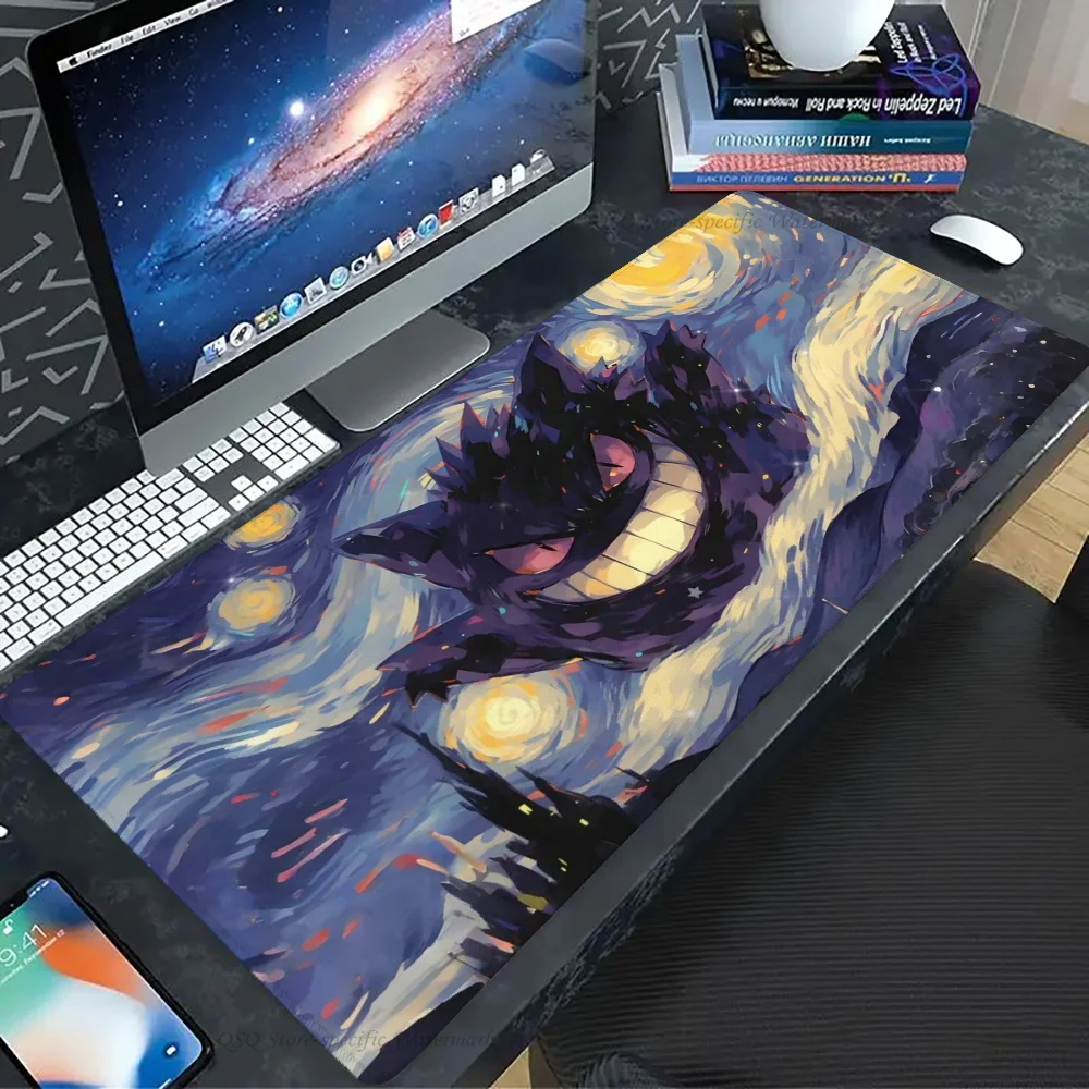 1pc Gengar Floor Mat Mouse Mat Desk Mat With Pad Gaming Accessories Prime Gaming XXL Keyboard Pad Padding Mat
