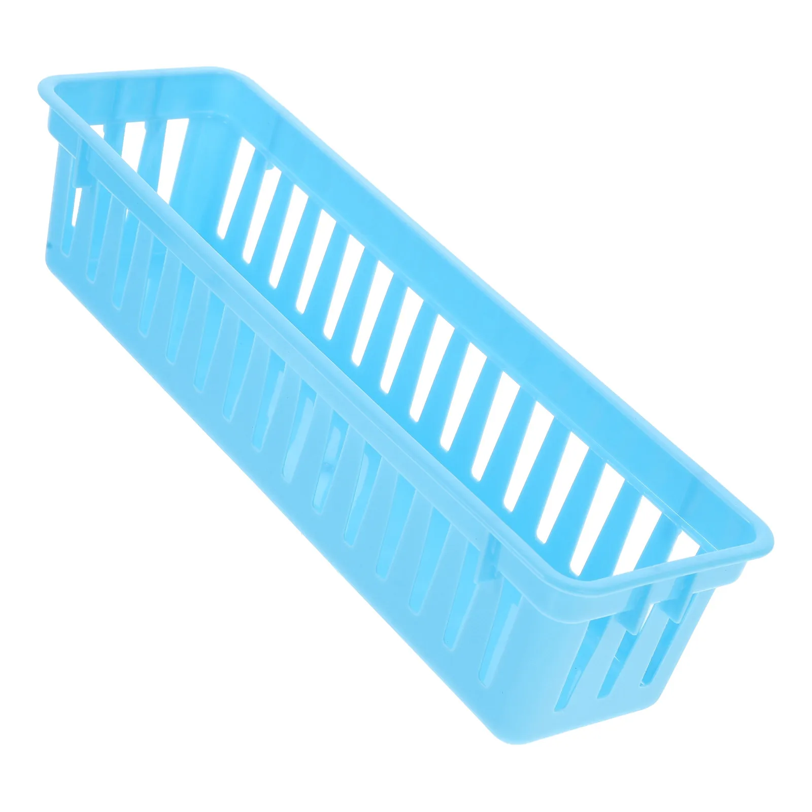Bright Color Plastic Desk Pencil Holder Tray Spacesaving Design for Classroom Organization Student Desk Organizer Pencil Storage