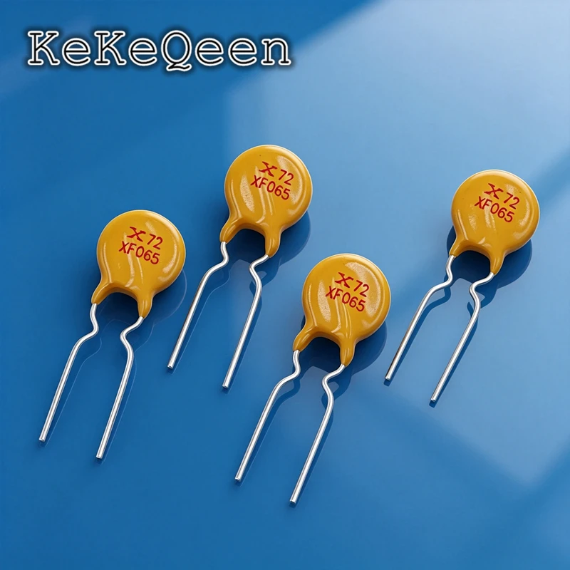 10Pcs Original PTC RXEF065 XF 0.65A PTC Plug In Self Recovery Fuse PPTC RXEF065 XF065 72V 0.65A 650MA DIP-2 Self Resettable Fuse