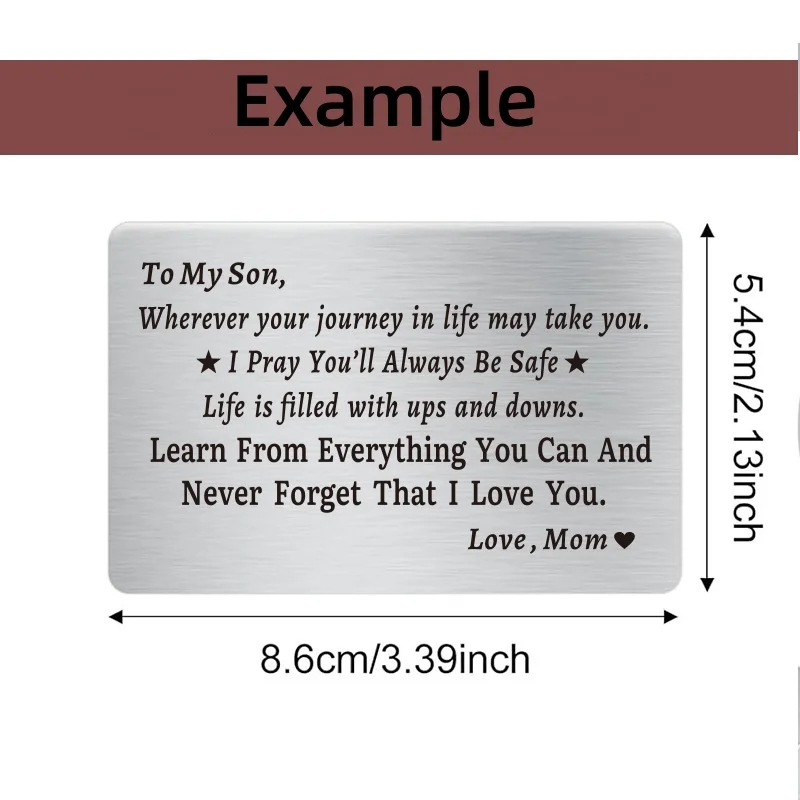 บัตรธุรกิจโลหะหนา สแตนเลส 304  แบบเปล่า สำหรับสลักเลเซอร์ ทำเองได้ บัตรของขวัญ ผิวด้านขัดเงา สำหรับลูกค้า