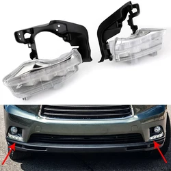 For Toyota Highlander 2014 2015 2016 Car DRL LED Fog Lights Headlight Driving Lamps Front Bumper Fog Lamp 814300E020