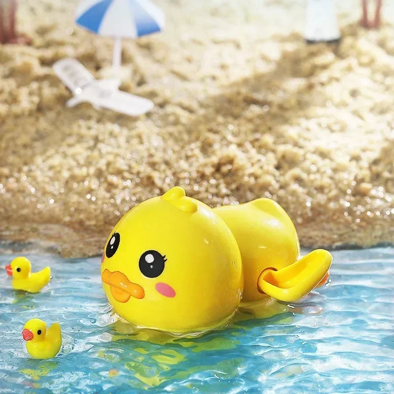 Bath Toys Cute Swimming Duck Bath Toys for Toddlers 1-3 Floating Wind Up Toys for Boy Girl New Born Baby Bathtub Toddler Toy