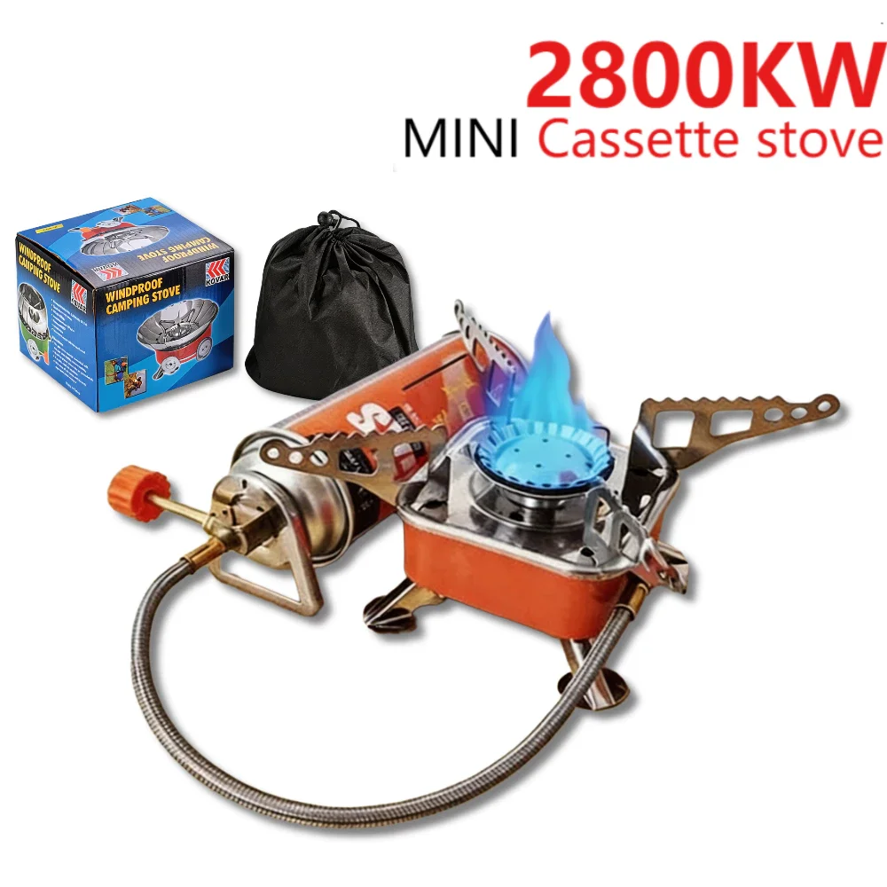 Camping Cooking On Fire - Outdoor Mini Square Stove Camping Cooking