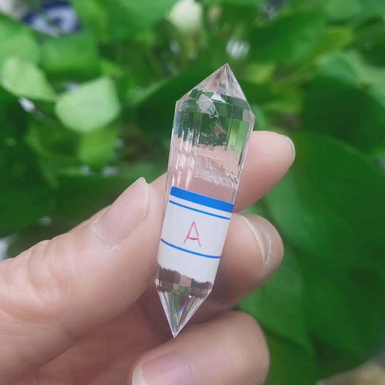24 sides natural smoky Quartz quart crystal vogel wand reiki healing Brazil gemstone handmade crafted point sale as gift