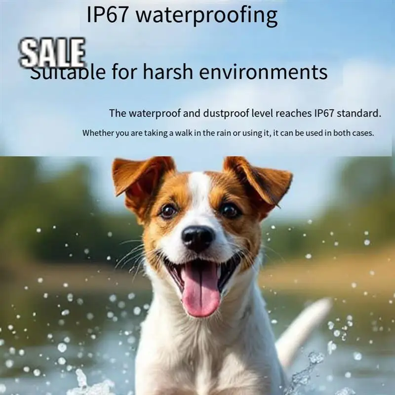 

4G Dog Tracking Collar Locator IP67 Waterproof With Google Map Real Time Tracking For Pets GPS Locator-A68E