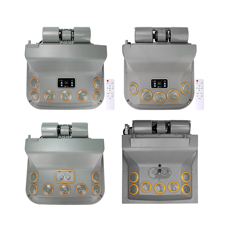 Universal 12V/24V Wall-Mounted A/C Evaporator Assembly Unit for Bus Heavy Duty Truck Van Excavator Tractor Air Conditioning