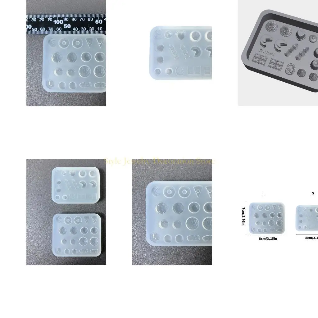 

D46E Epoxy Pendants and Hollow Decorations Easy to Clean Mold for Jewelry Crafting