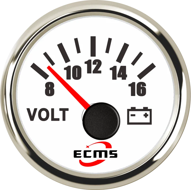 

Морская лодка, яхта, аккумулятор, электрический автомобиль, грузовик, вольтметр, вольтметр, 8-16 В, 52 мм, 2 дюйма, безель 316L