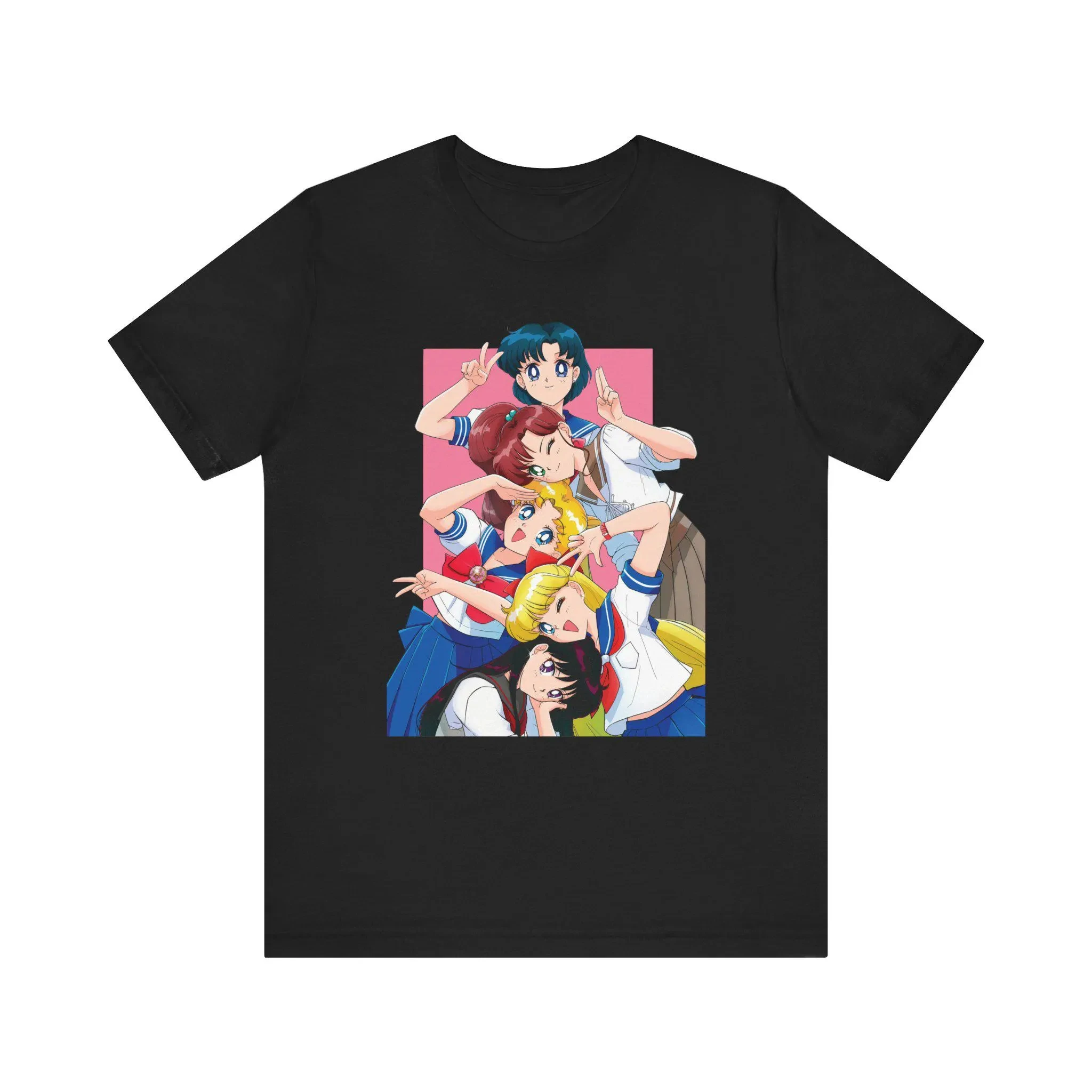 Camiseta relaxante e confortável da Sailor Moon, camiseta de anime 2026, nova camiseta de algodão de verão para homens e mulheres