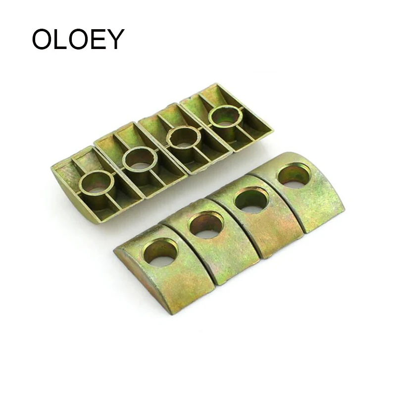 M8 Gasket Connection Screw Thick Half Moon Crescent Coffee Table Stairs Half Semicircle Gasket Eyebrow Furniture Fittings