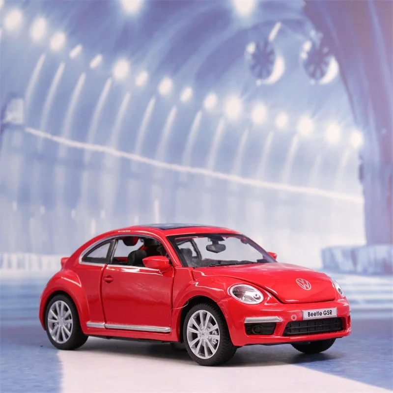 1:32 VOLKSWAGEN Beetle GSR High Simulation Diecast Car Metal Alloy Model Car Children\'s toys collection gifts A134