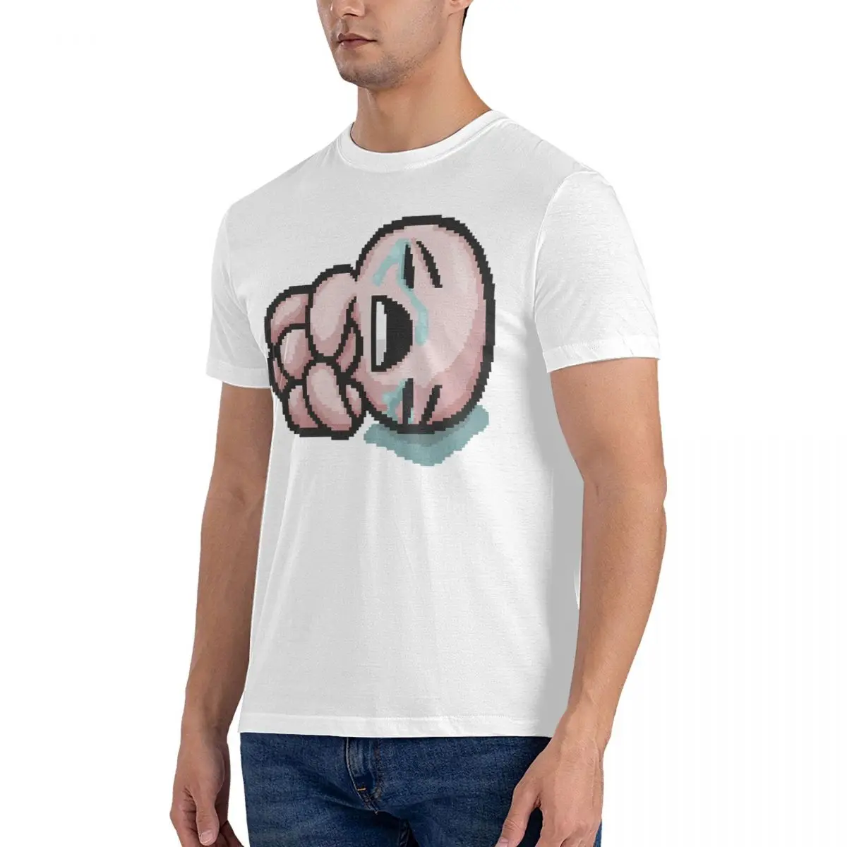 GAME T Shirt for Men Cotton Leisure T-Shirts Round Neck The Binding of Isaac Tee Shirt Short Sleeve Clothing Gift