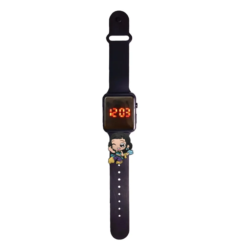 Jam Tangan Anak Perempuan Hunter Jam Tangan Fashion Kartun Jam Tangan Digital Elektronik Tampilan LED Jam Tangan Tahan Air Hadiah Liburan Jam Tangan Anak