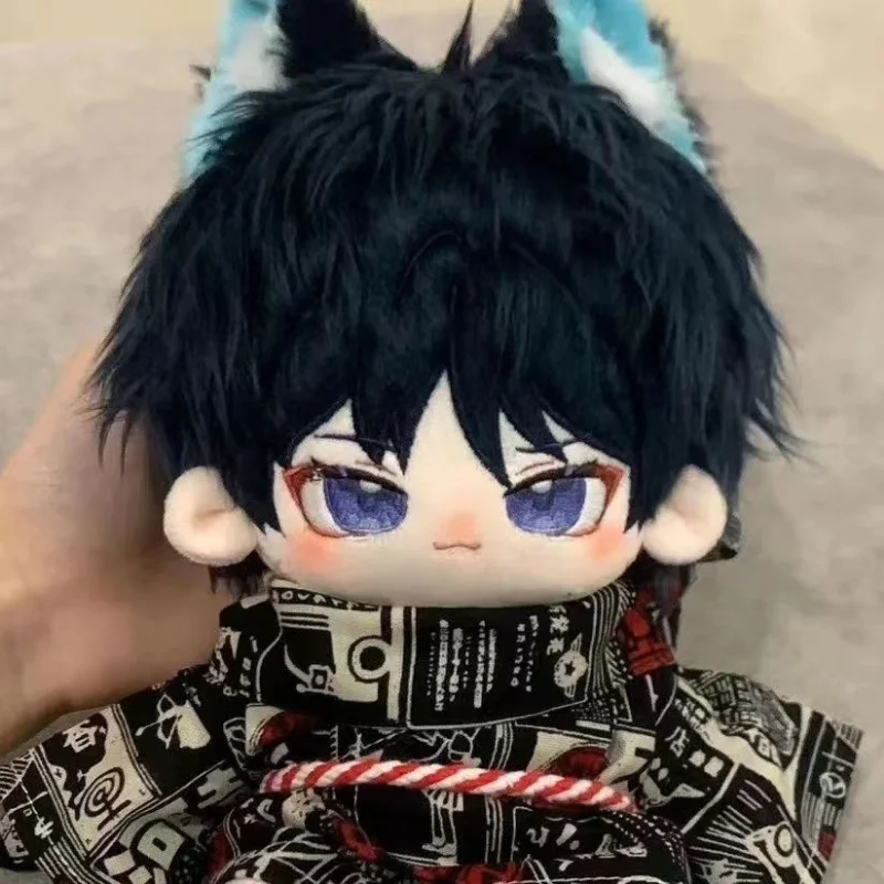 Anime Wanderer Kunikuzushi Cosplay Plush Doll Toy Genshin Impact Balladeer Scaramouche Cute Soft Stuffed Pillow Gift 20cm