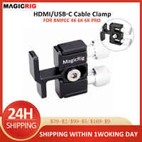 MAGICRIG for BMPCC 6K Pro Cable USB-C Cable Clamp for Blackmagic Design Pocket Cinema Camera, Compatible for BMPCC 4K & 6K Cage