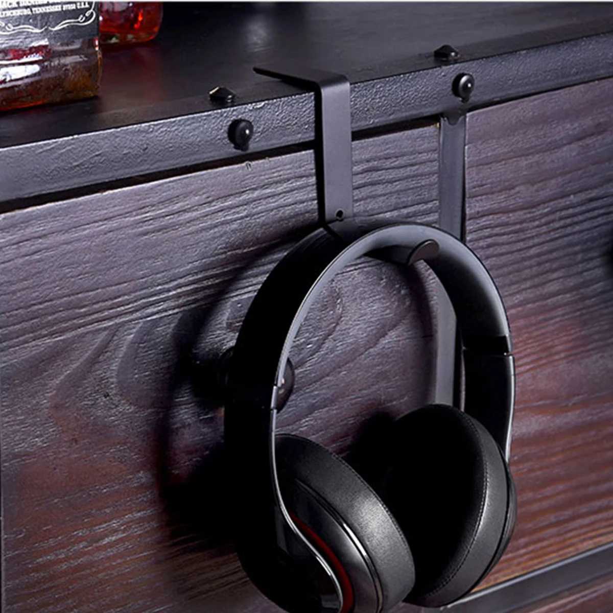 

Headphone Stand Holder Hook Rack Sturdy Durable Desk Organizer Headset Hanger Storage Accessories Cable School Office Home