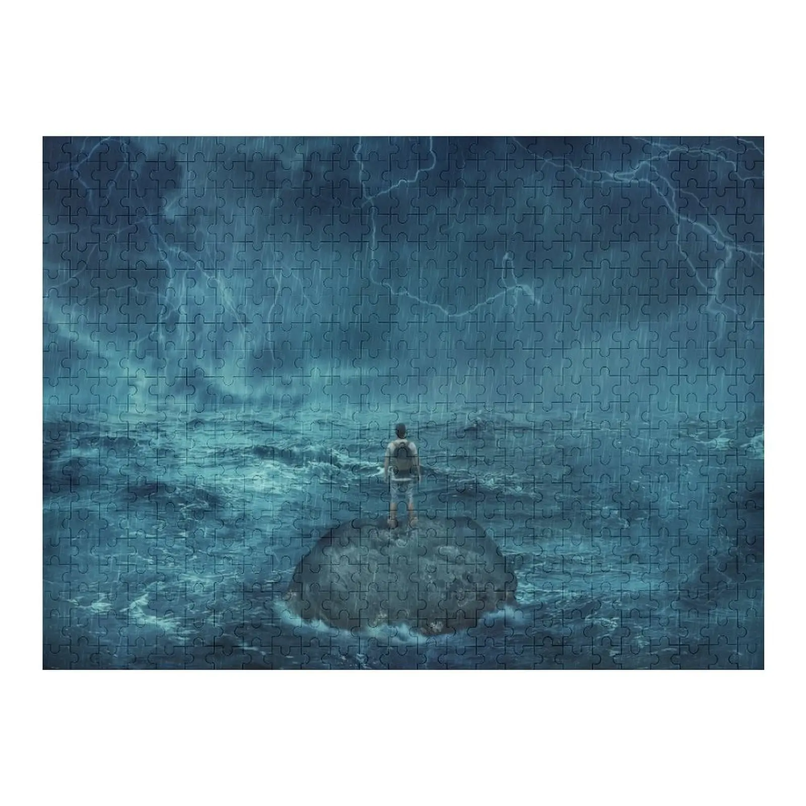 

Lost in the middle of the ocean Jigsaw Puzzle Custom Photo Toys For Children Christmas Toys Puzzle