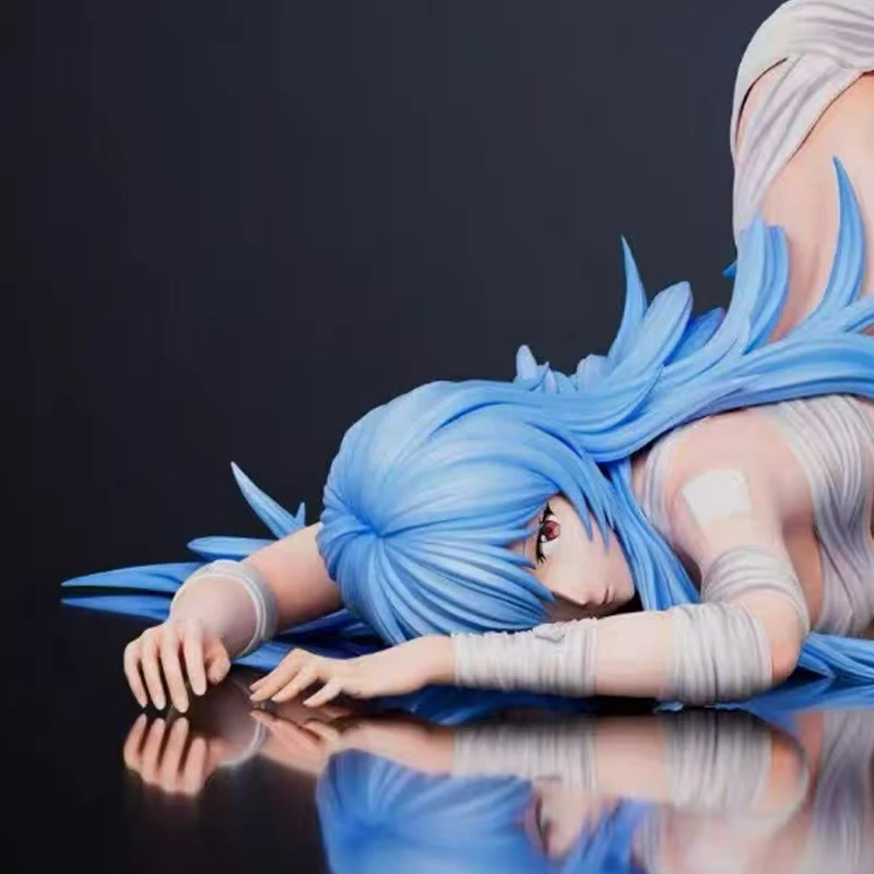 In Stock St Series Ayanami Asuka Langley Soryu Kneeling Pose Anime Peripheral Handmade Model Statue Ornaments Collectible Statue