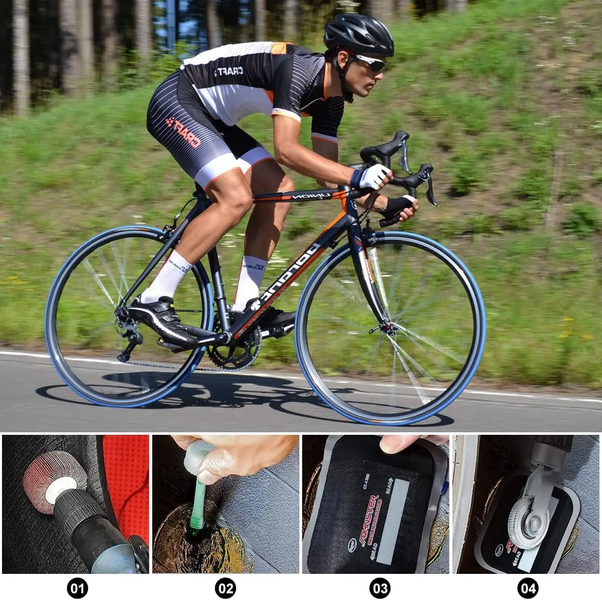 60-Piece Heavy Duty Tire Patches 2.6 x 3.2' & 3.4 x 4.8', Rubber Radial Repair Kit for Car, Truck, Bus, Tractor