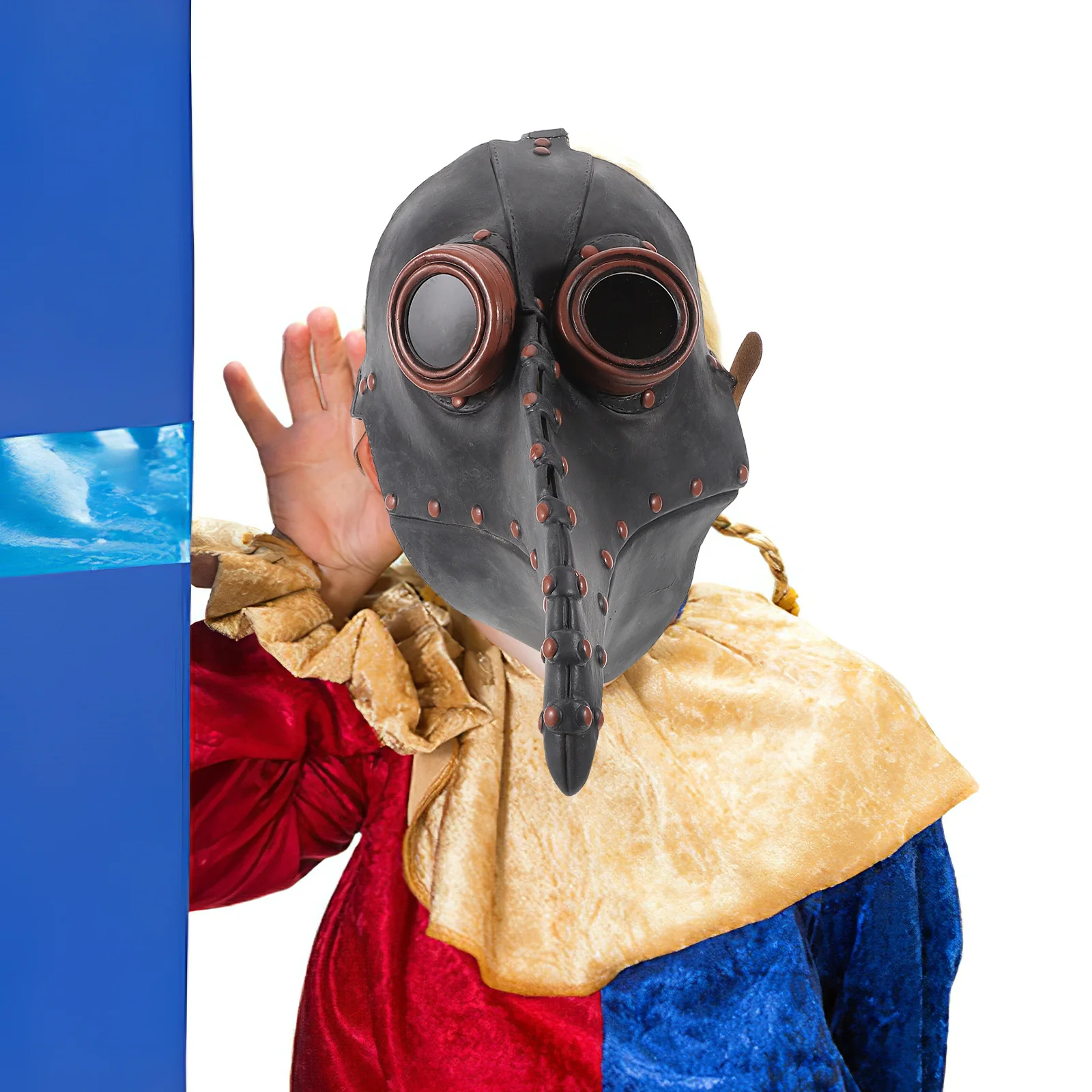 قطعة واحدة من قناع منقار الطيور، مادة ورقية، تصميم أنيق وآمن ومتين لعيد الهالوين، مهرجان الرقص، أداء النادي، جو ممتع للأطفال