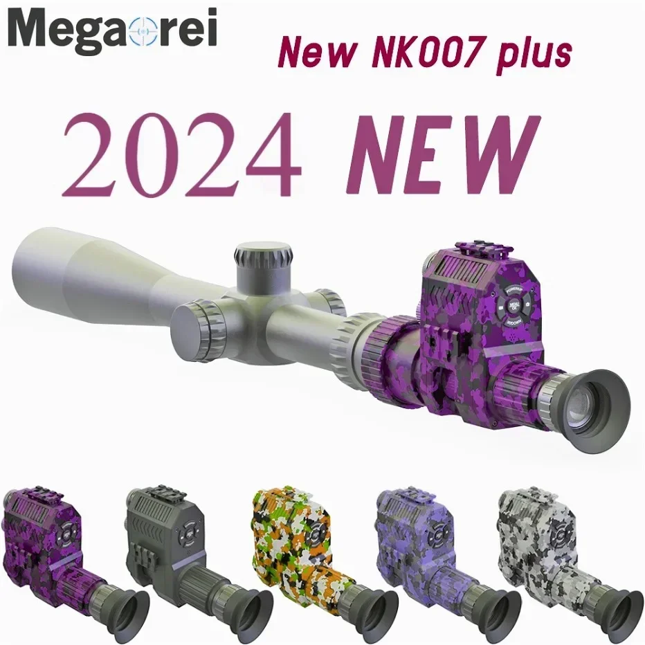 

2024 Megoarei NK007 Hunting Night Vision Digital Rifle Scope Monocular Optics Sight Attachment With 1.3 Inch Screen 850 IR Torch