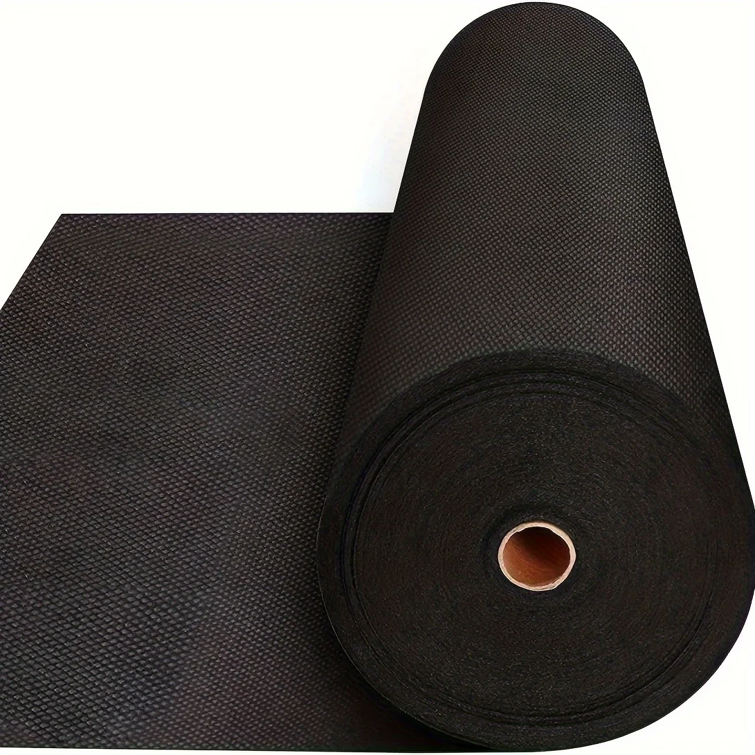 Tissu paysager en tissu sol robuste, barrière contre les mauvaises herbes respirante et ventilée pour le drainage extérieur, parterre de fleurs, piscines, herbe