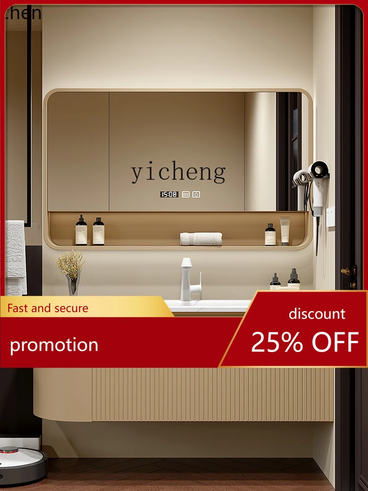 

HXL rock slab integrated basin bathroom cabinet combined bathroom washbasin hand washbasin high-end customization