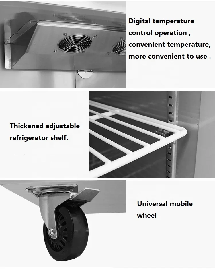 Commercial 500L two doors deep Freezer Commercial Ultra Low Temperature Medical Freezer