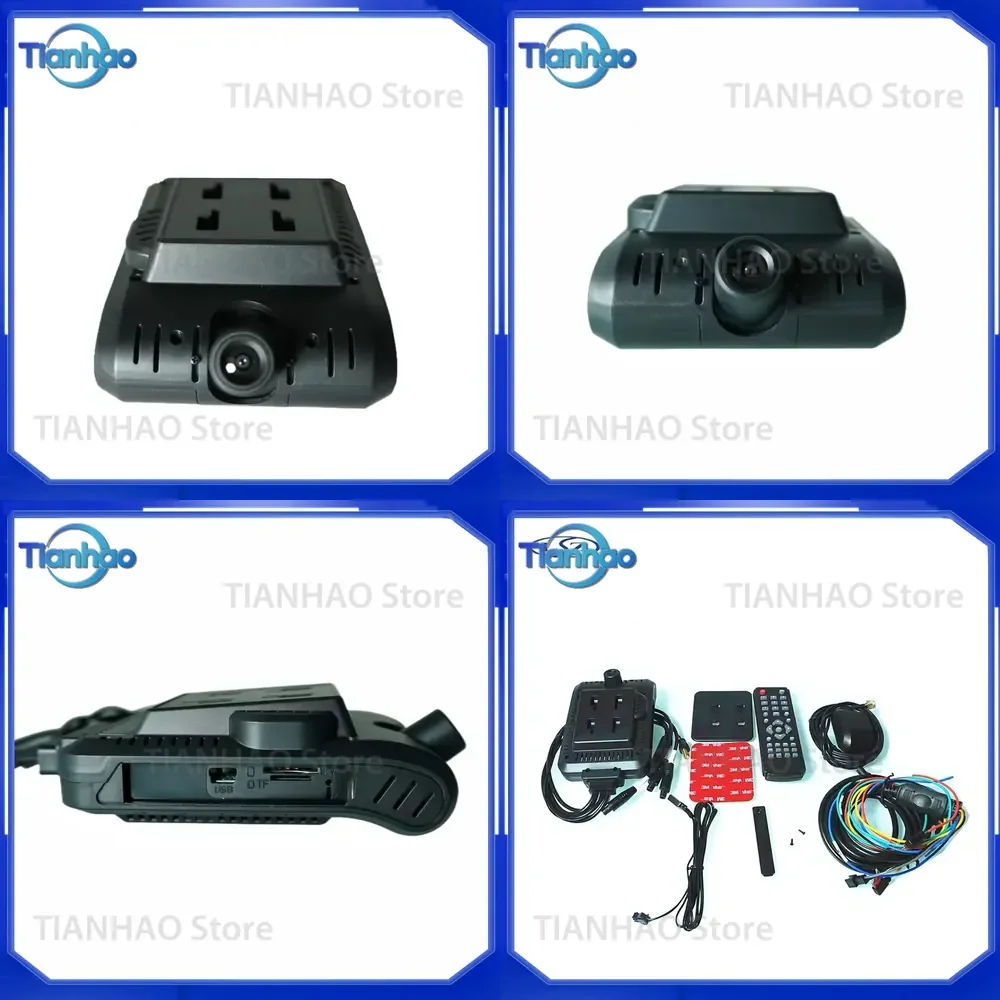 AI ADAS DMS BSD 4G MDVR 2CH 720P 1080P Dual Dash Cam Vehicle Recorder for Truck CMS Software H.264 H.265 DVR