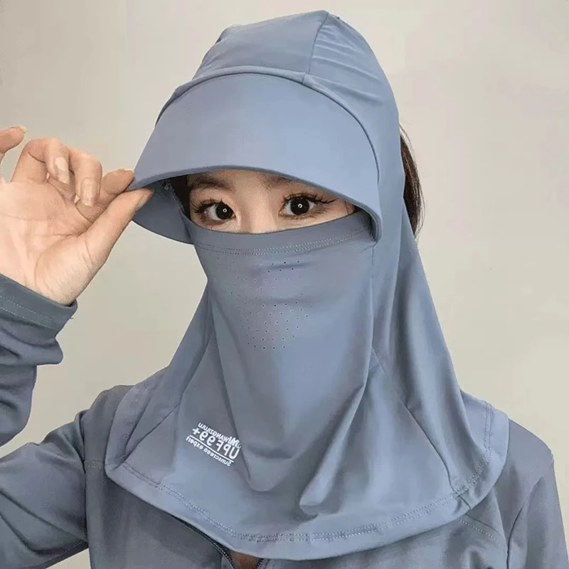 1 قطعة المرأة الصيف UV حماية وشاح للرقبة غطاء قبعة في الهواء الطلق التفاف غطاء الرياضة الدراجات الشمس برهان تسلق الجبال وشاح #1