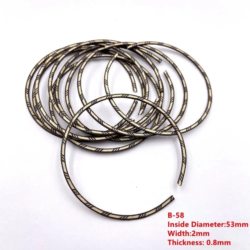 10 Buah Tatahan Ukulele Roset Kayu Gaya Berbeda, 100% Aksesori Suku Cadang Ukulele Buatan Tangan