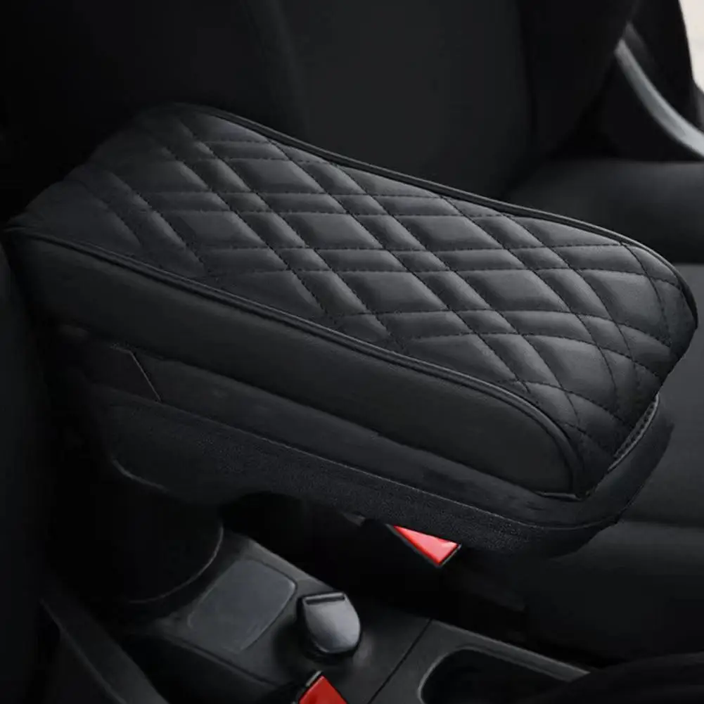 PU Leather Car Armrest Mat - Center Console Arm Rest Protection Cushion with Storage Box for MINI Cooper F55/F56/F57‌