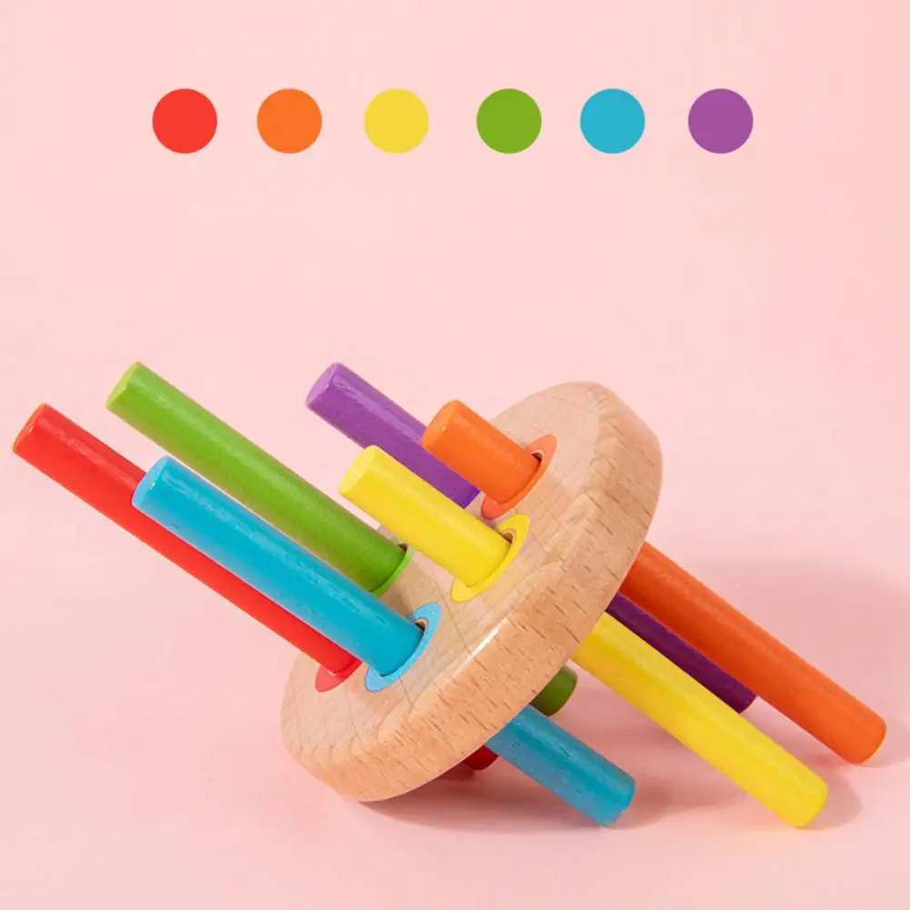 

Fine Motor Skills Development Toy Educational Wooden Toy Montessori Wooden Color Sorting Toy Set for Toddlers for Brain