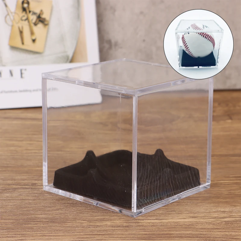 New！Baseball Box Display Golf Tennis Ball Transparent Case For Souvenir Storage Box Holder Uv Protection Dust