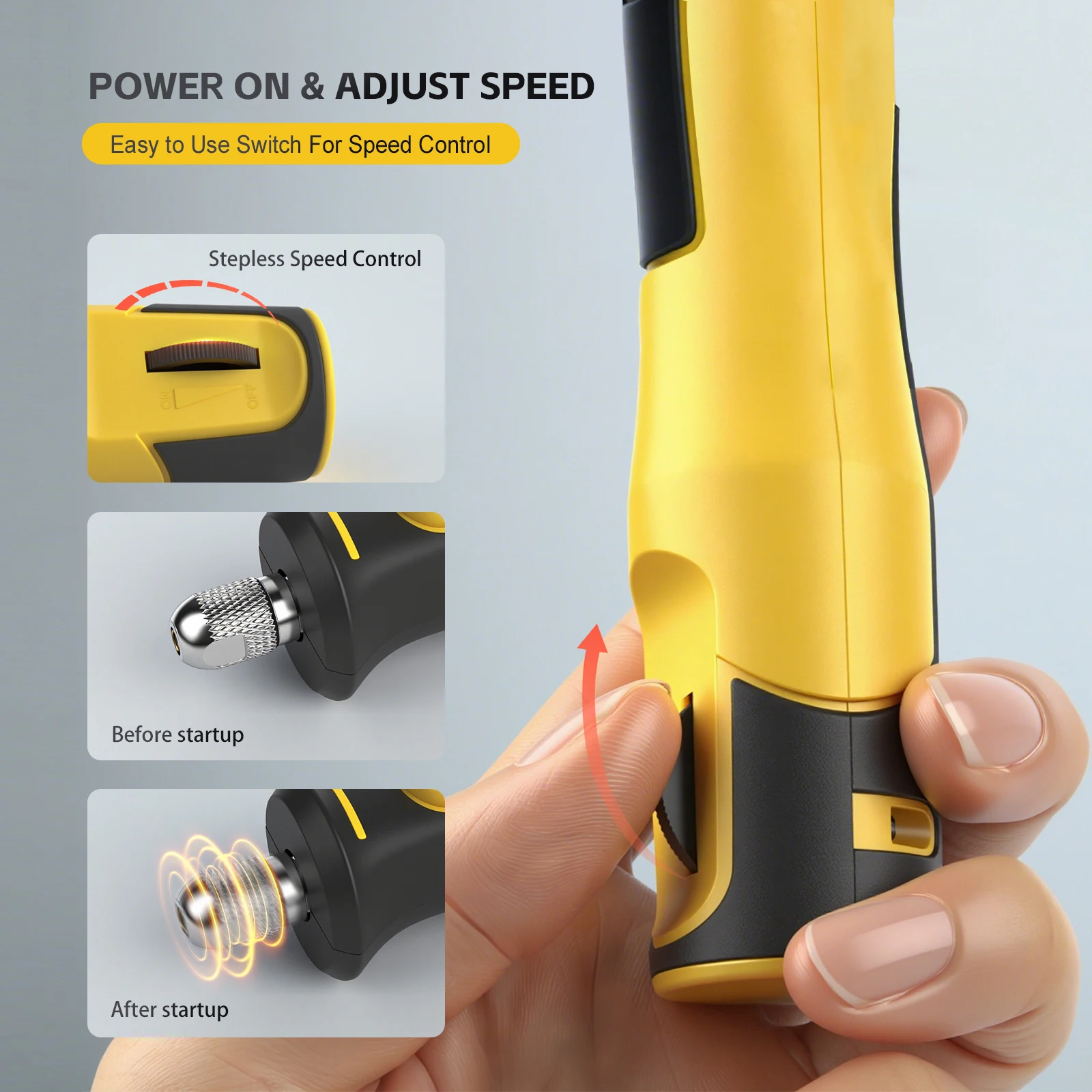 أداة دوارة لاسلكية ستبليس التحكم في السرعة يده مثقاب صغير أداة دوارة الطاقة DIY بها بنفسك اليشم تلميع الحفر النقش قطع