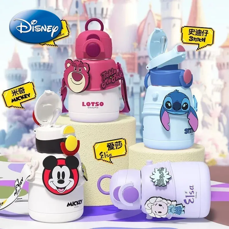 

Disney Stitch children's insulation cup 600ml large-capacity portable water cup cute Mickey 316 girls hand-held cup water glass
