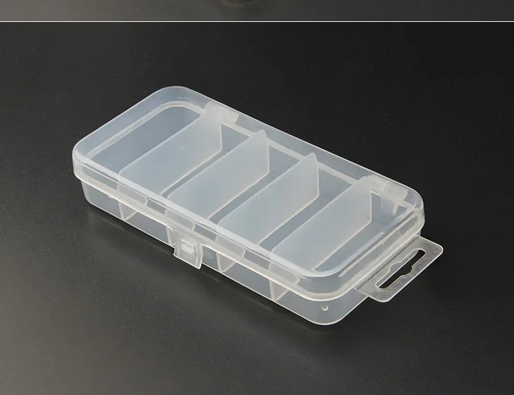 5 Compartments Fishing Tackle Box Plastic Waterproof Fishing Equipment Soft Fish Lure Hook Bait Storage Case Organizer Container