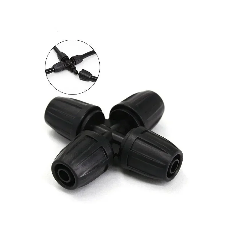 

5 шт./лот, соединение распылительной трубы, двусторонняя заглушка, насадка для распыления капельного орошения, садовые инструменты, шланг, 8/11 шланговых разъемов