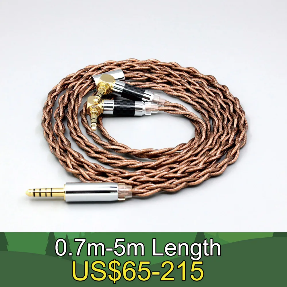 99% 24k Gold 7n Pure Silver Graphene Shield Earphone Cable For Verum 1 One Headphone Headset L Shape 3.5mm Pin LN008544