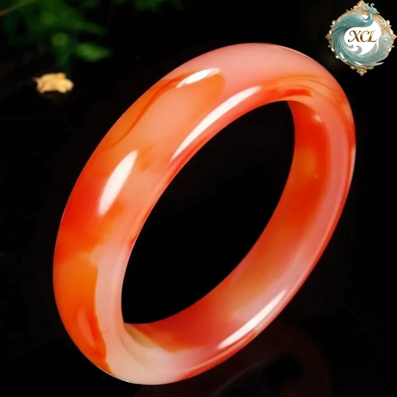 

Браслет XCL из кварца цвета куриной крови, в китайском стиле, модное ювелирное украшение, талисман на удачу, подарок для женщин