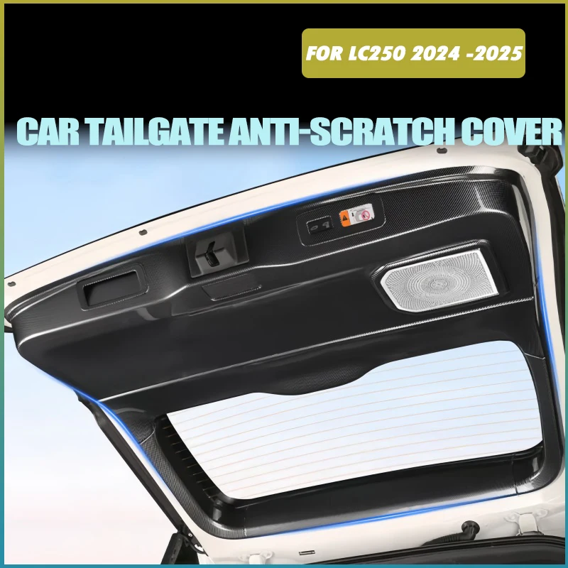 

Car Tailgate Anti-scratch Protection Cover Fit for Toyota Prado LC250 2025 Modified Auto ABS Carbon Fiber Tailgate Anti-kick Pad