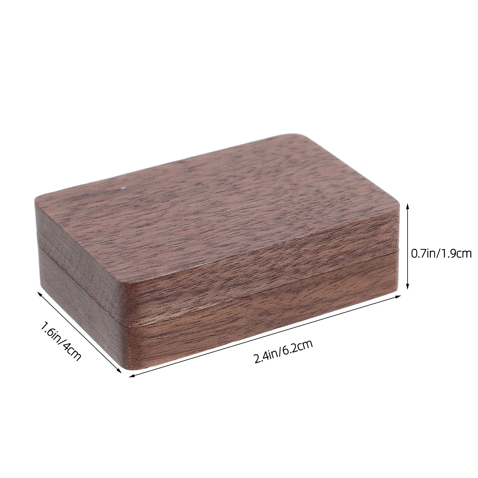 Mini Black Walnut Watercolor Palette Portable Travel Paint Box Wooden Mixing Tray Pocket Palette for Artists Paint Pallets