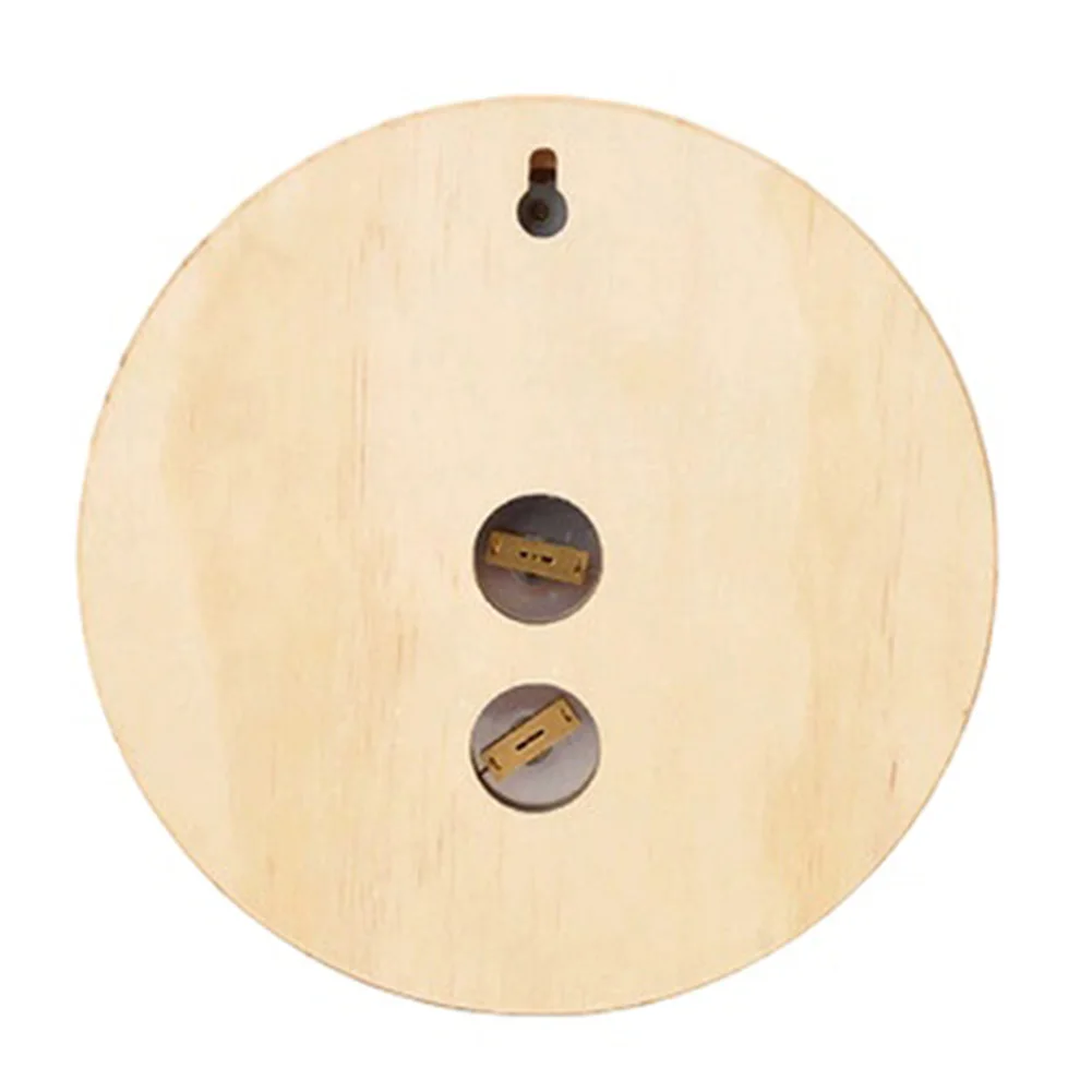 Wall mount sauna thermometer and humidity gauge wooden frame analog reading precise for spa steam room and wellness areas
