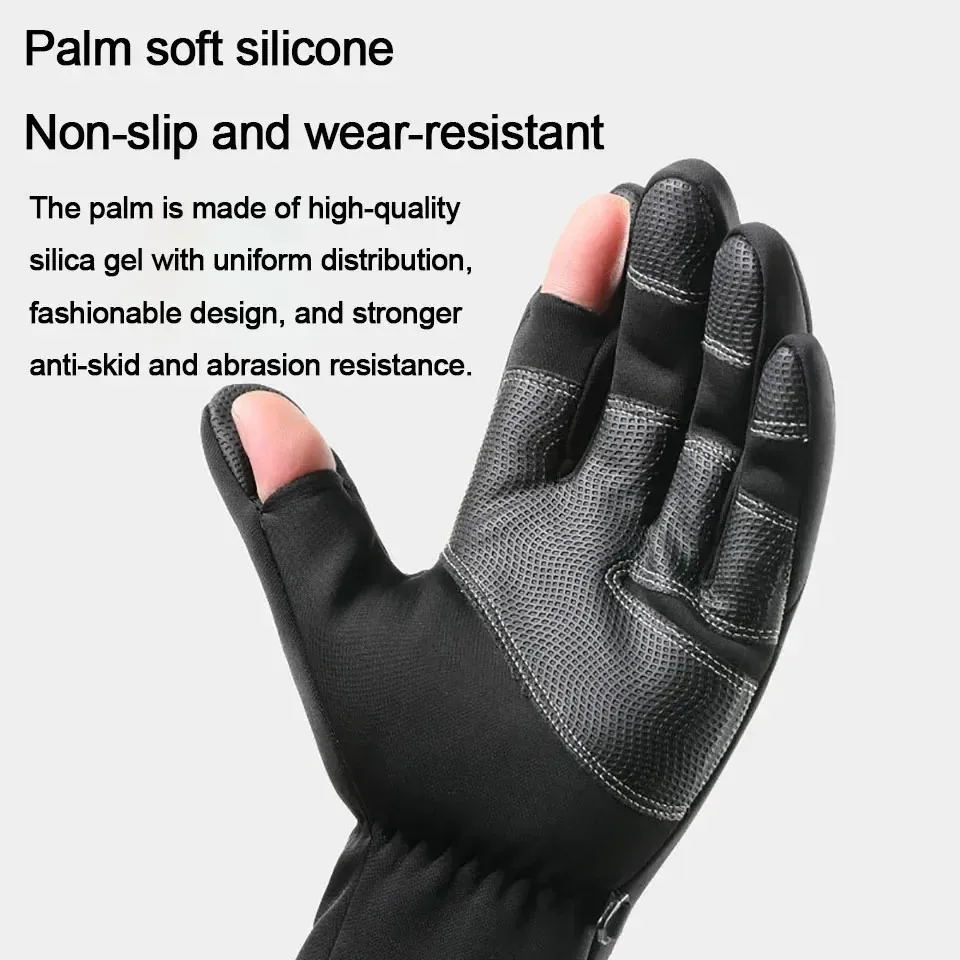 Guantes de pesca de invierno táctiles – Impermeables y antideslizantes - imagen 4