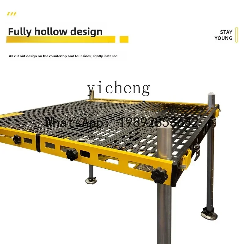 

Diaotai hollow yellow and black ultra-light foldable aluminum alloy lightweight large Diaotai