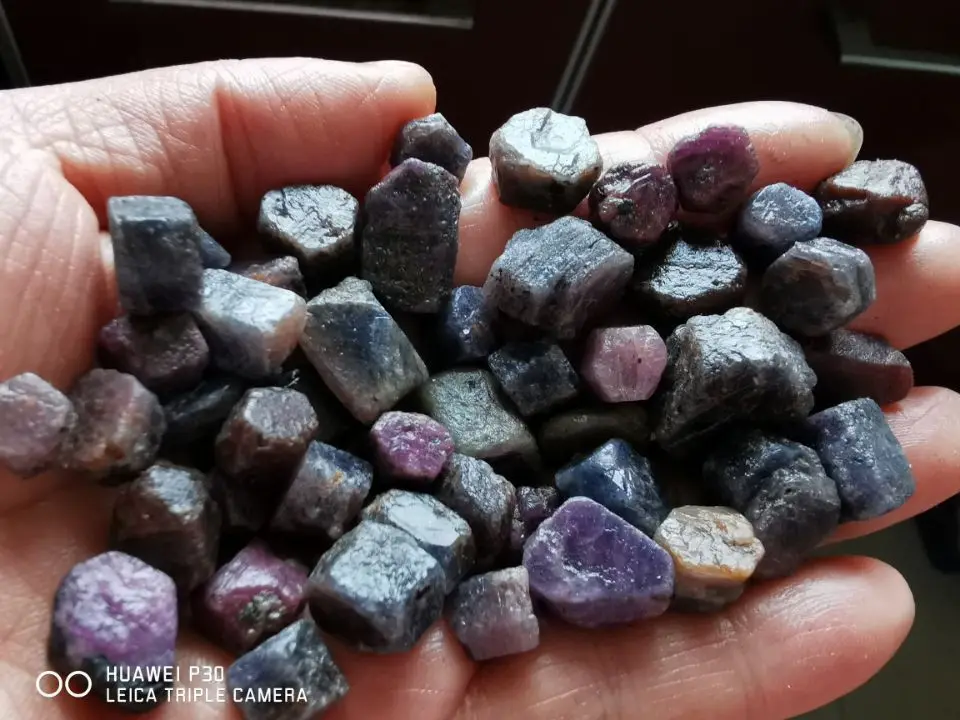 Natural Purplish Pink Corundum Var. sapphire Lot from Madagascar